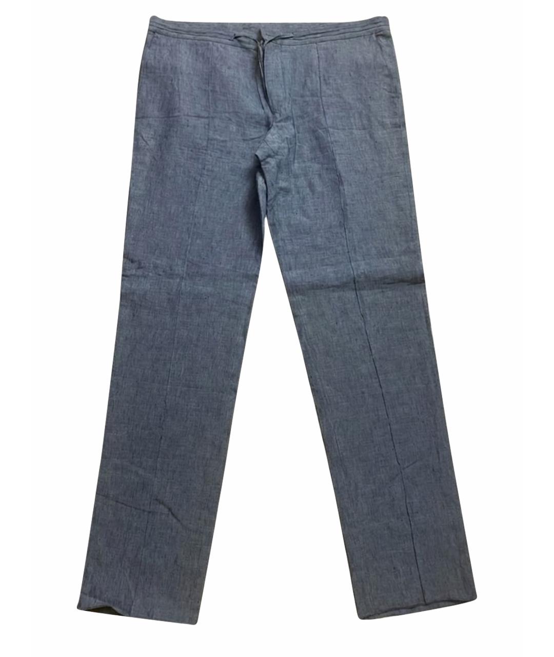 BILANCIONI Синие прямые джинсы, фото 1