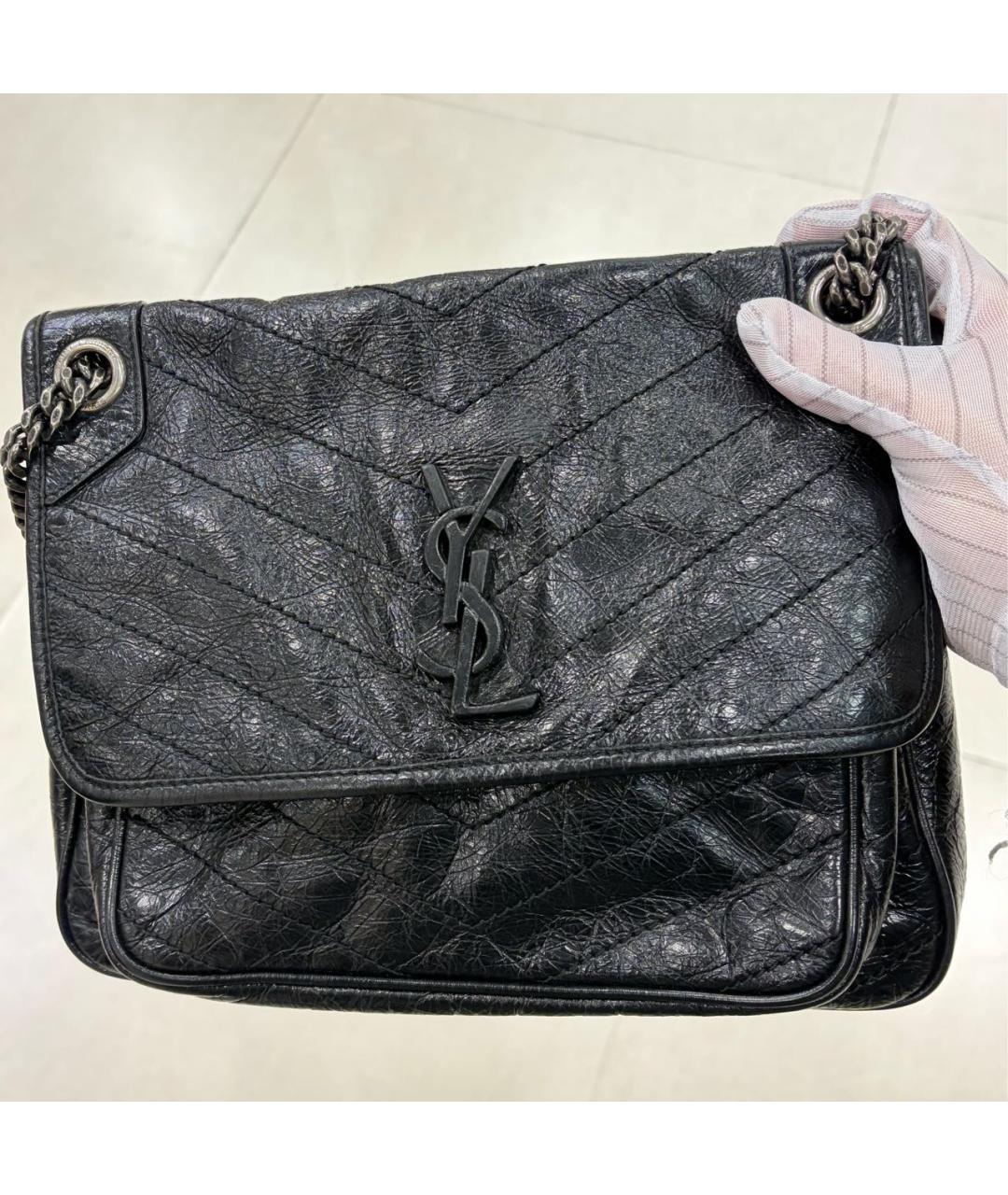 SAINT LAURENT Кожаная сумка через плечо, фото 2
