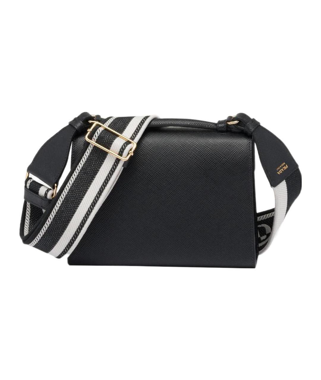 PRADA Черная кожаная сумка через плечо, фото 2