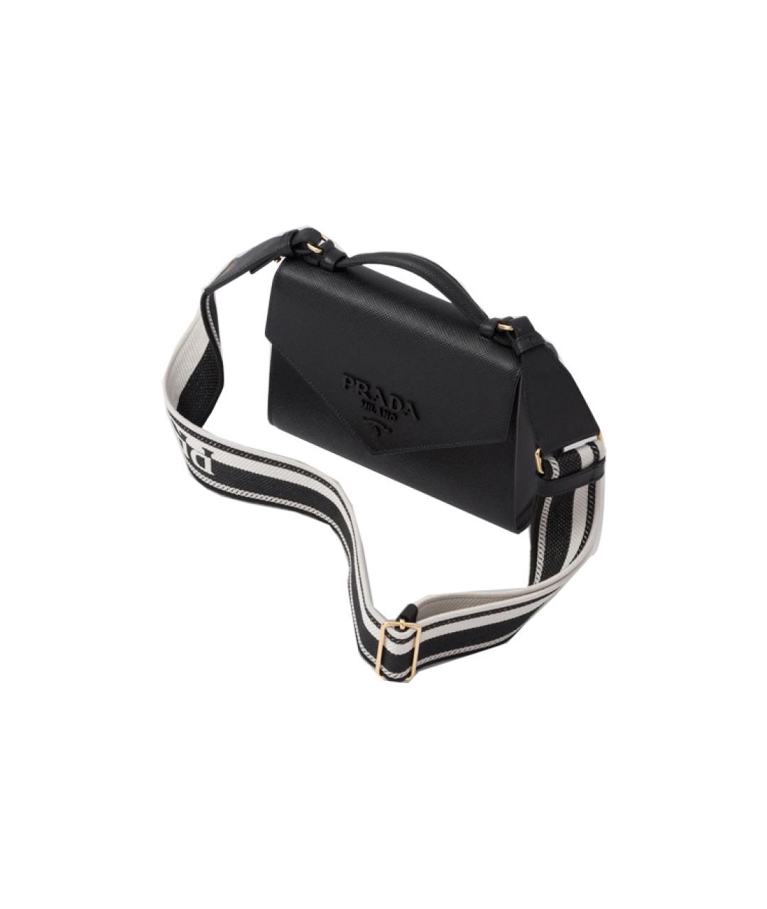 PRADA Черная кожаная сумка через плечо, фото 3