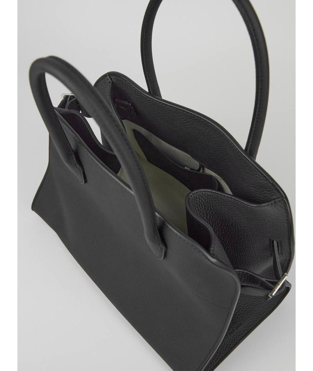 THE ROW Черная кожаная сумка тоут, фото 5