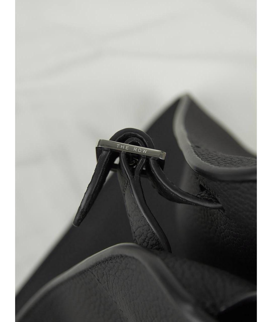 THE ROW Черная кожаная сумка тоут, фото 7