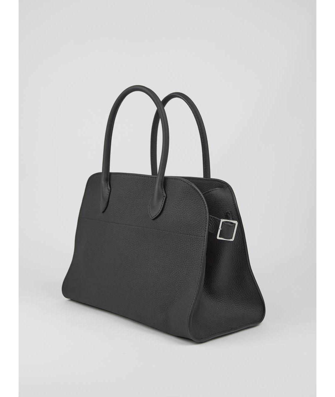 THE ROW Черная кожаная сумка тоут, фото 3