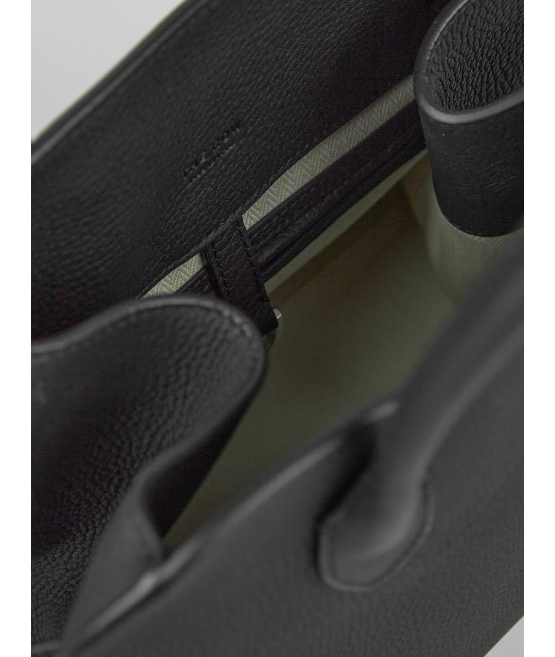 THE ROW Черная кожаная сумка тоут, фото 6