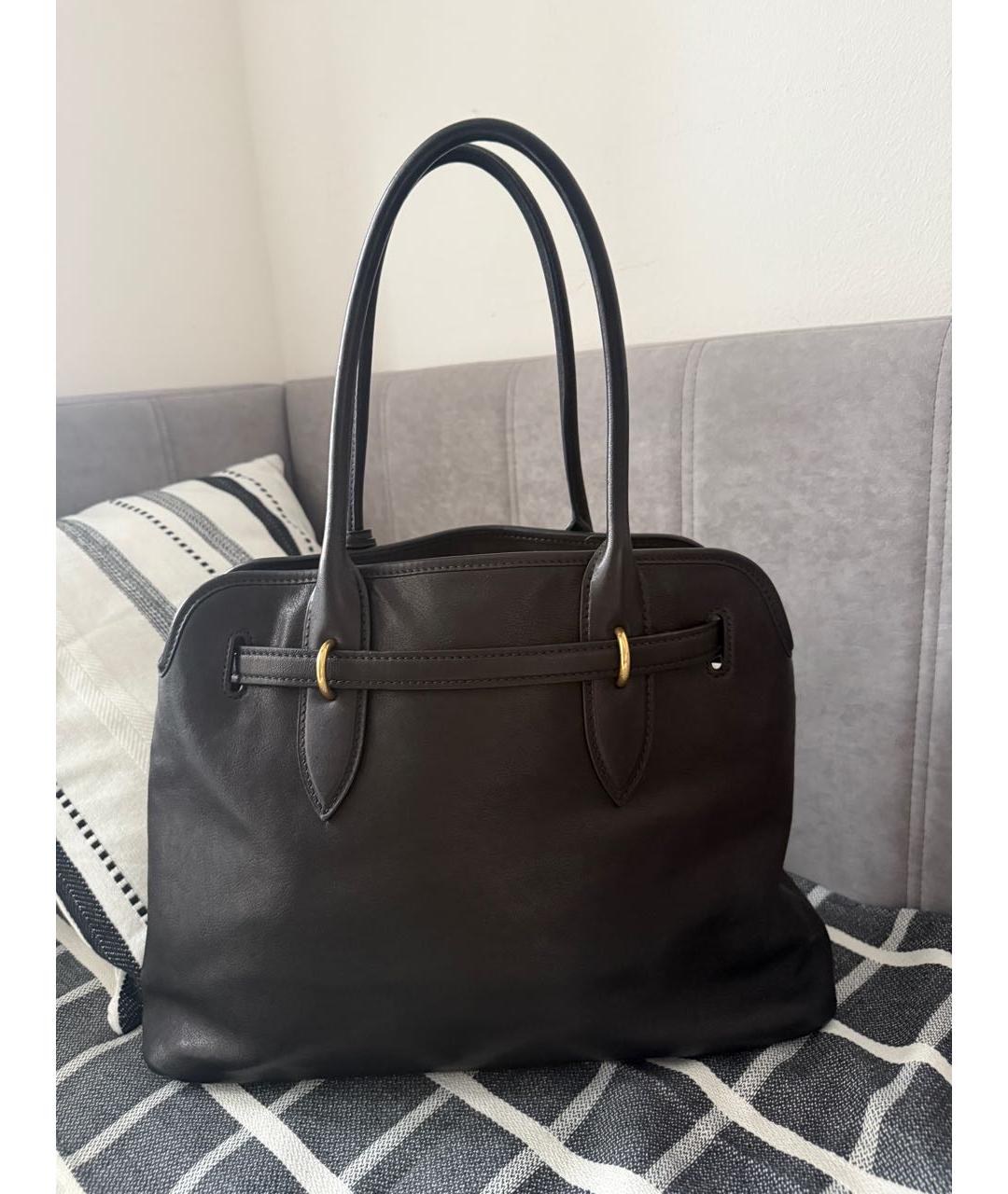 MIU MIU Черная кожаная сумка тоут, фото 7