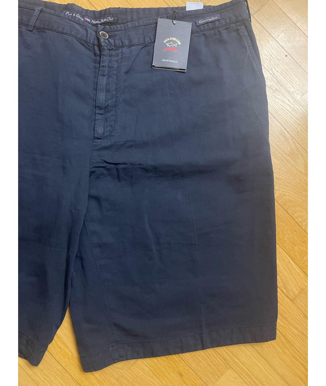 PAUL & SHARK Темно-синие хлопковые шорты, фото 2