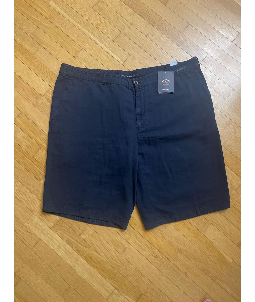 PAUL & SHARK Темно-синие хлопковые шорты, фото 9