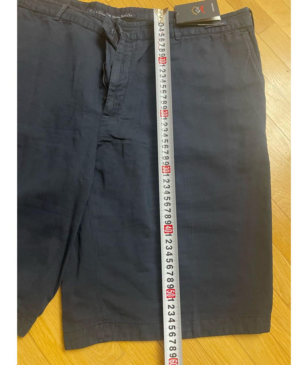 PAUL & SHARK Темно-синие хлопковые шорты, фото 6