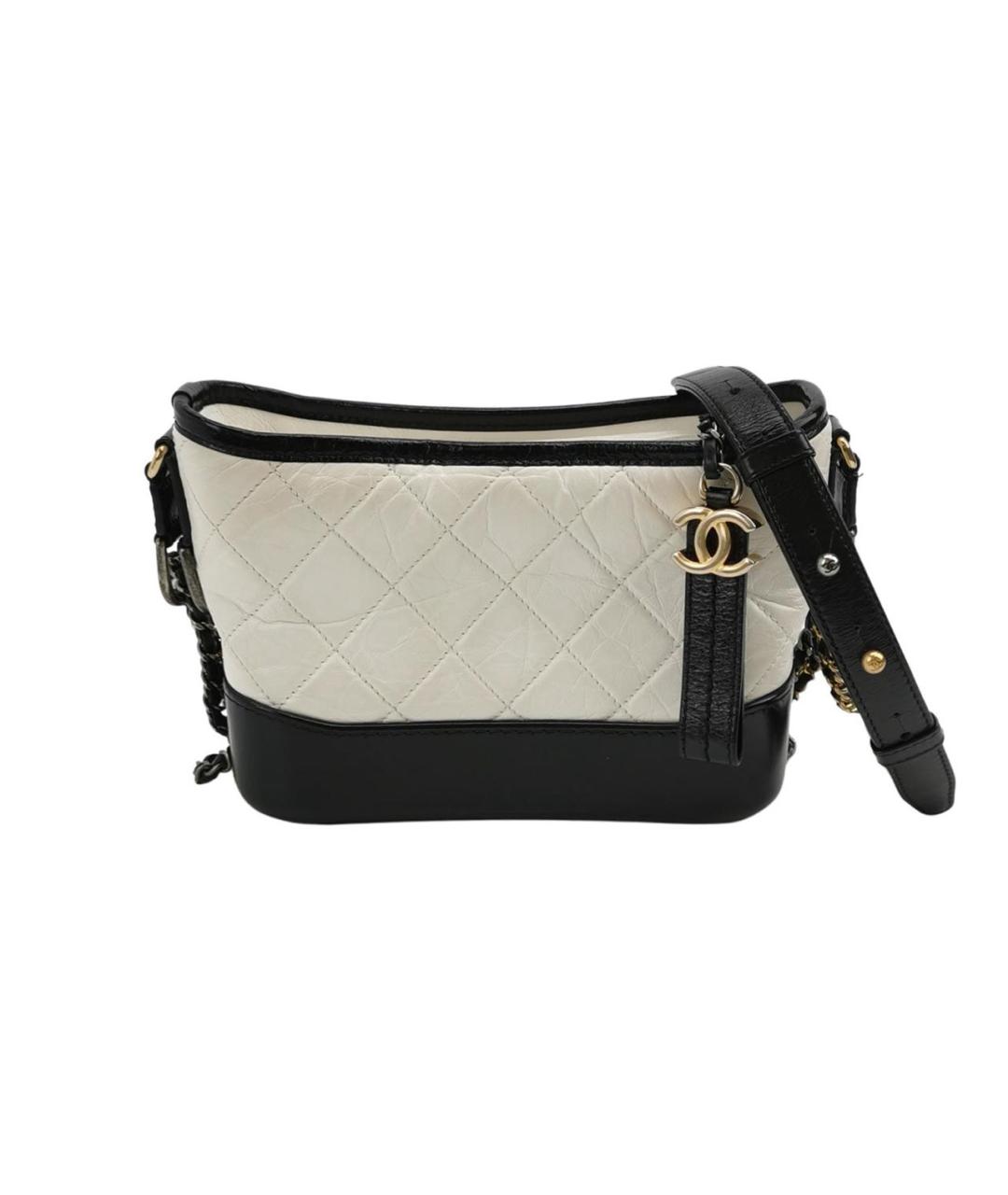 CHANEL Белая кожаная сумка через плечо, фото 1
