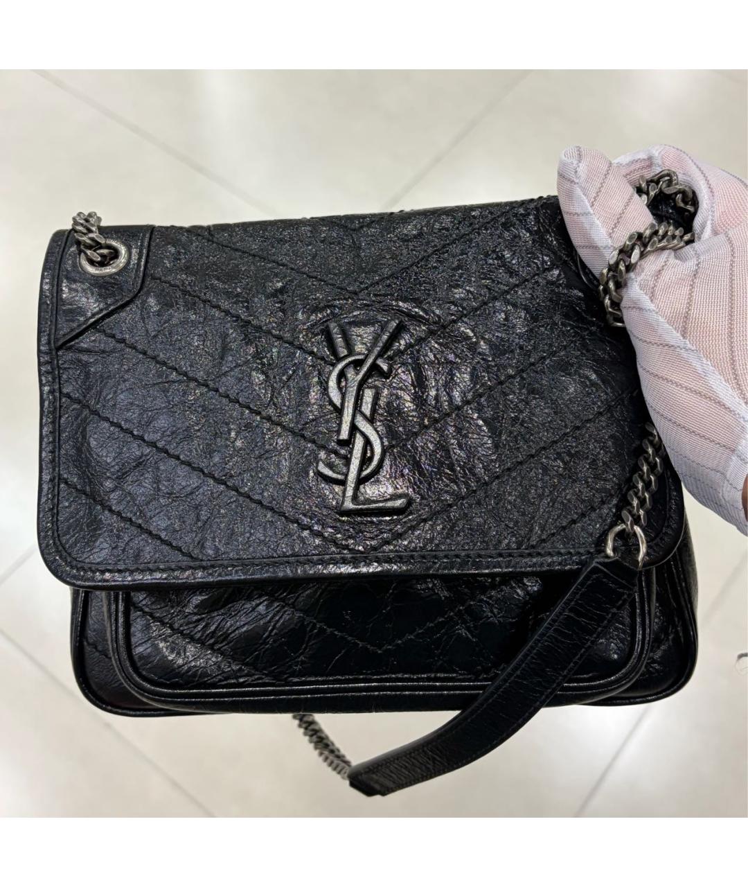 SAINT LAURENT Кожаная сумка через плечо, фото 2