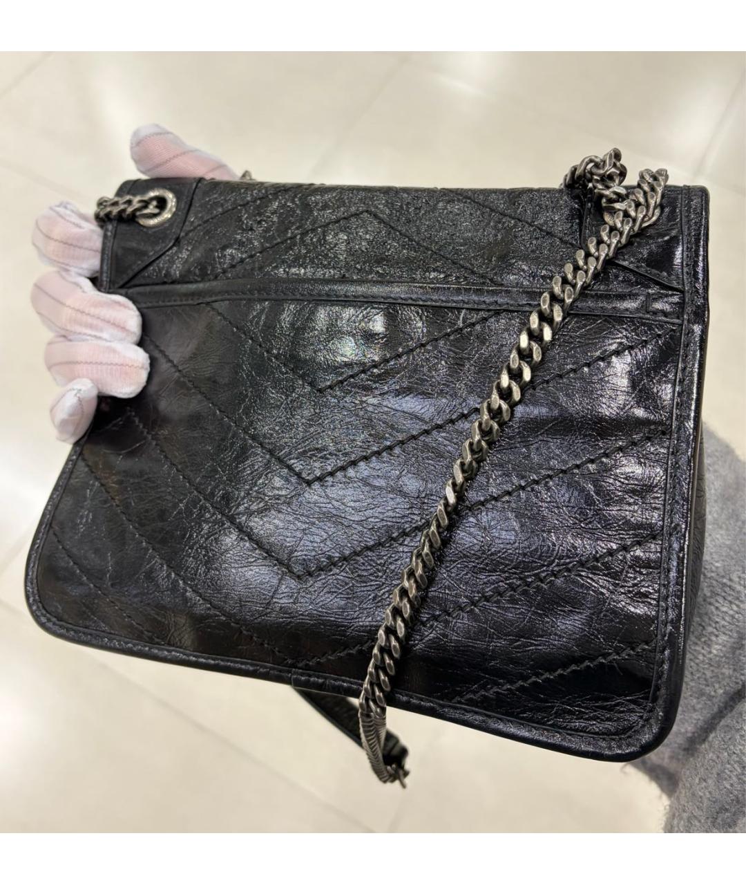 SAINT LAURENT Кожаная сумка через плечо, фото 3