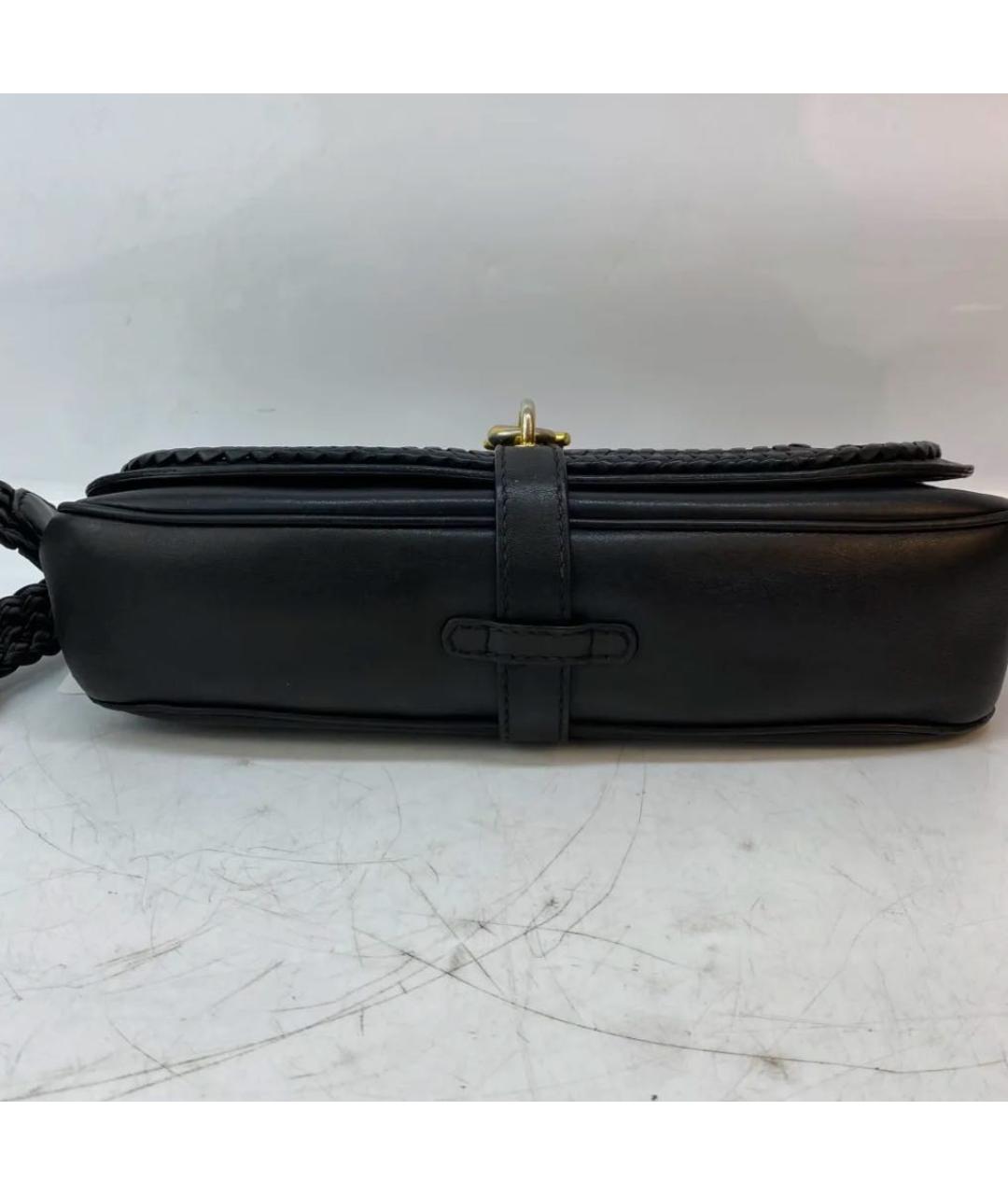 GUCCI Черная кожаная сумка через плечо, фото 4