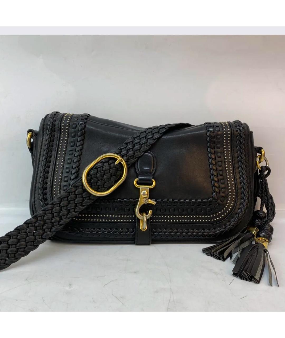 GUCCI Черная кожаная сумка через плечо, фото 7