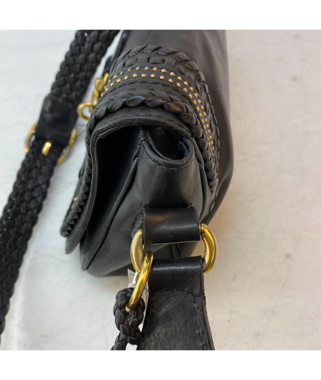 GUCCI Черная кожаная сумка через плечо, фото 5