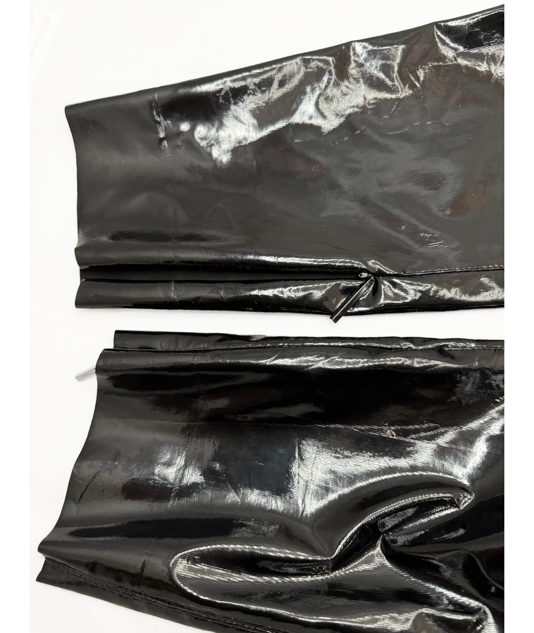 MSGM Черные полиэстеровые прямые брюки, фото 2