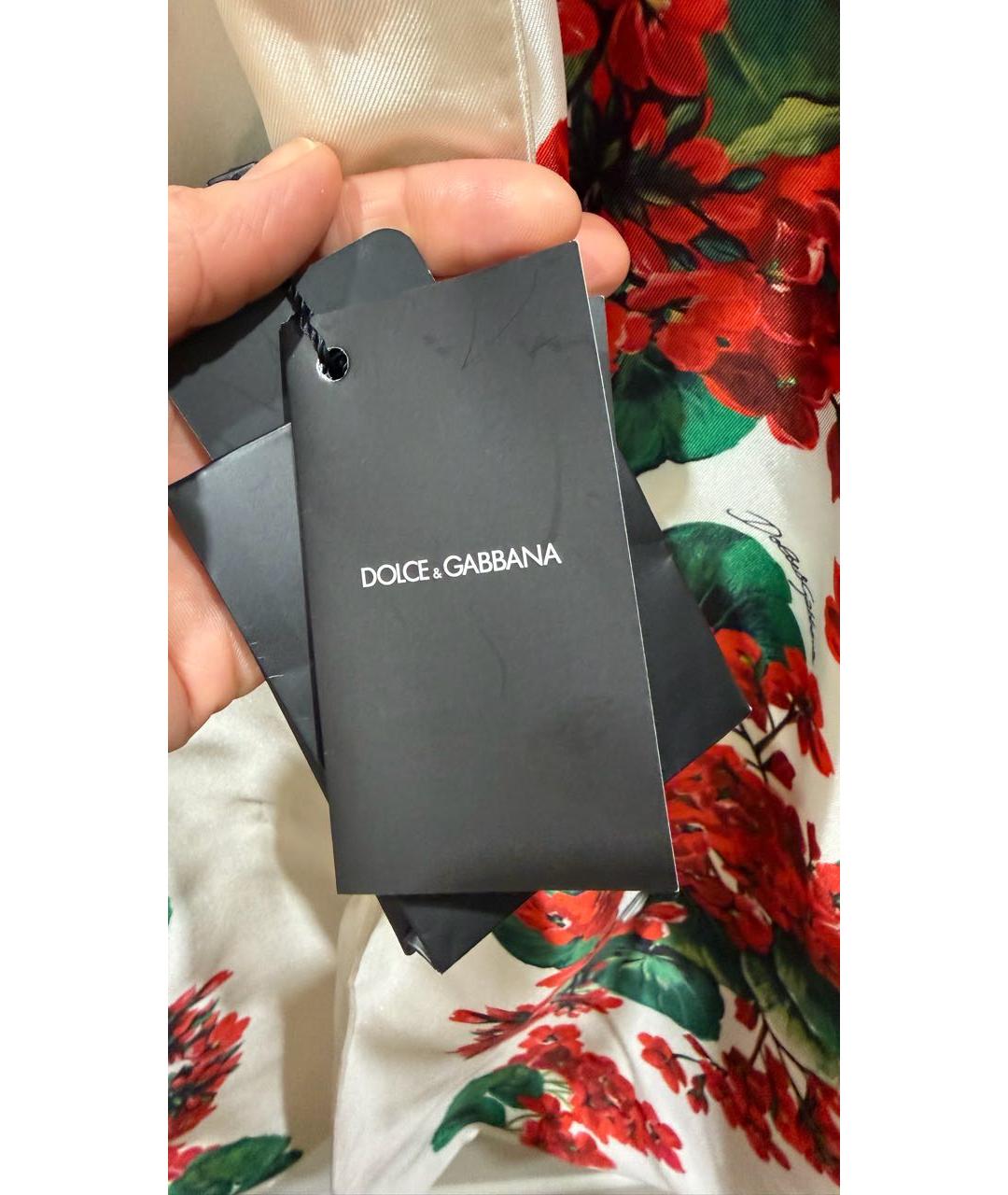 DOLCE&GABBANA Мульти шелковое пальто, фото 5