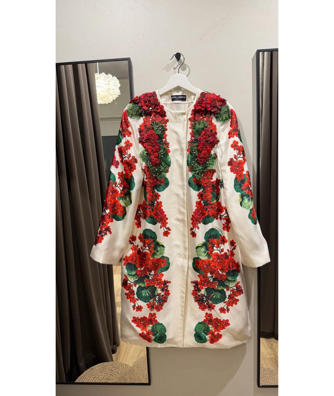 DOLCE&GABBANA Мульти шелковое пальто, фото 9