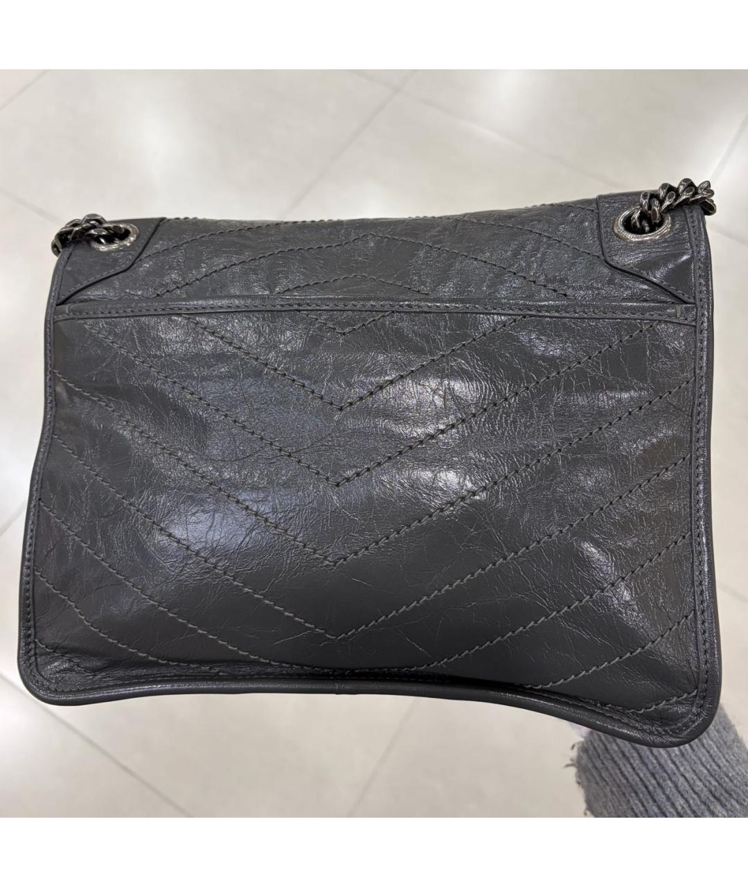 SAINT LAURENT Кожаная сумка через плечо, фото 3