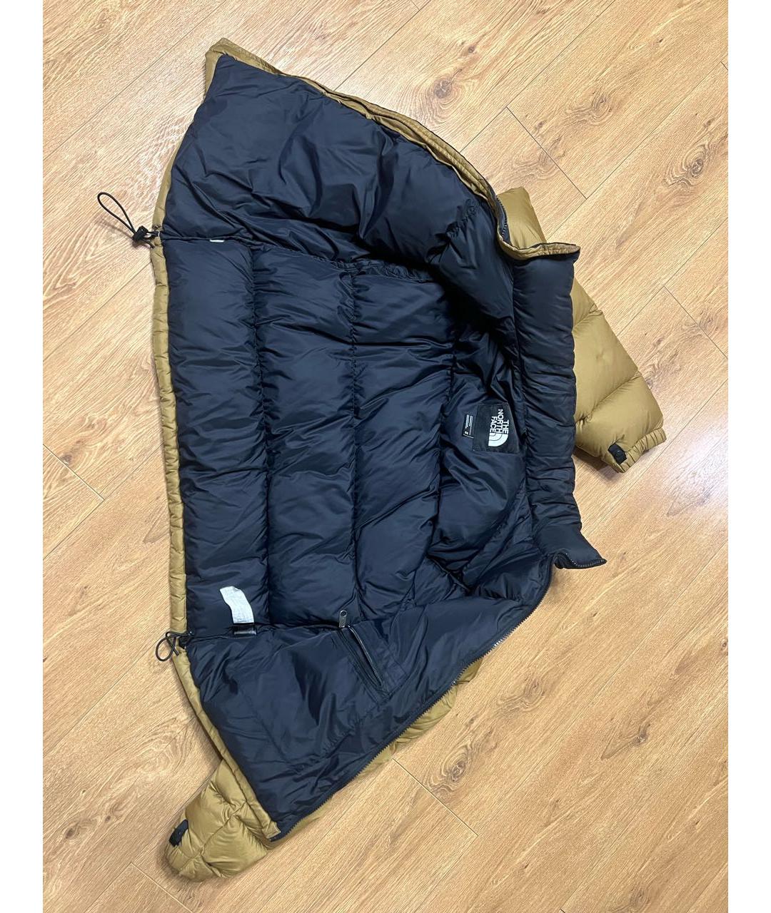 THE NORTH FACE Горчичный полиамидовый пуховик, фото 5