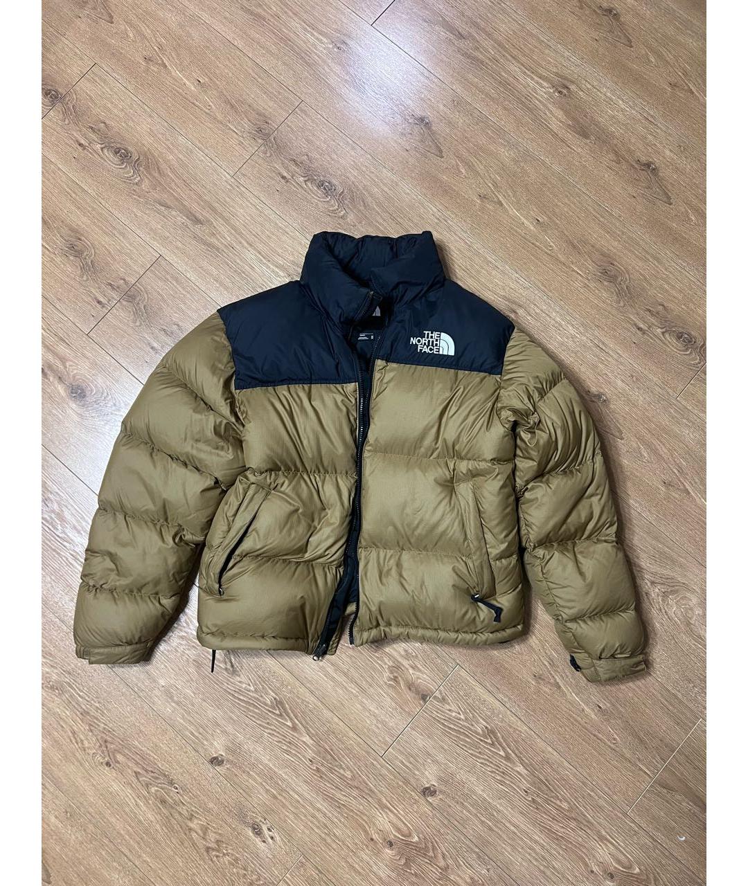 THE NORTH FACE Горчичный полиамидовый пуховик, фото 7