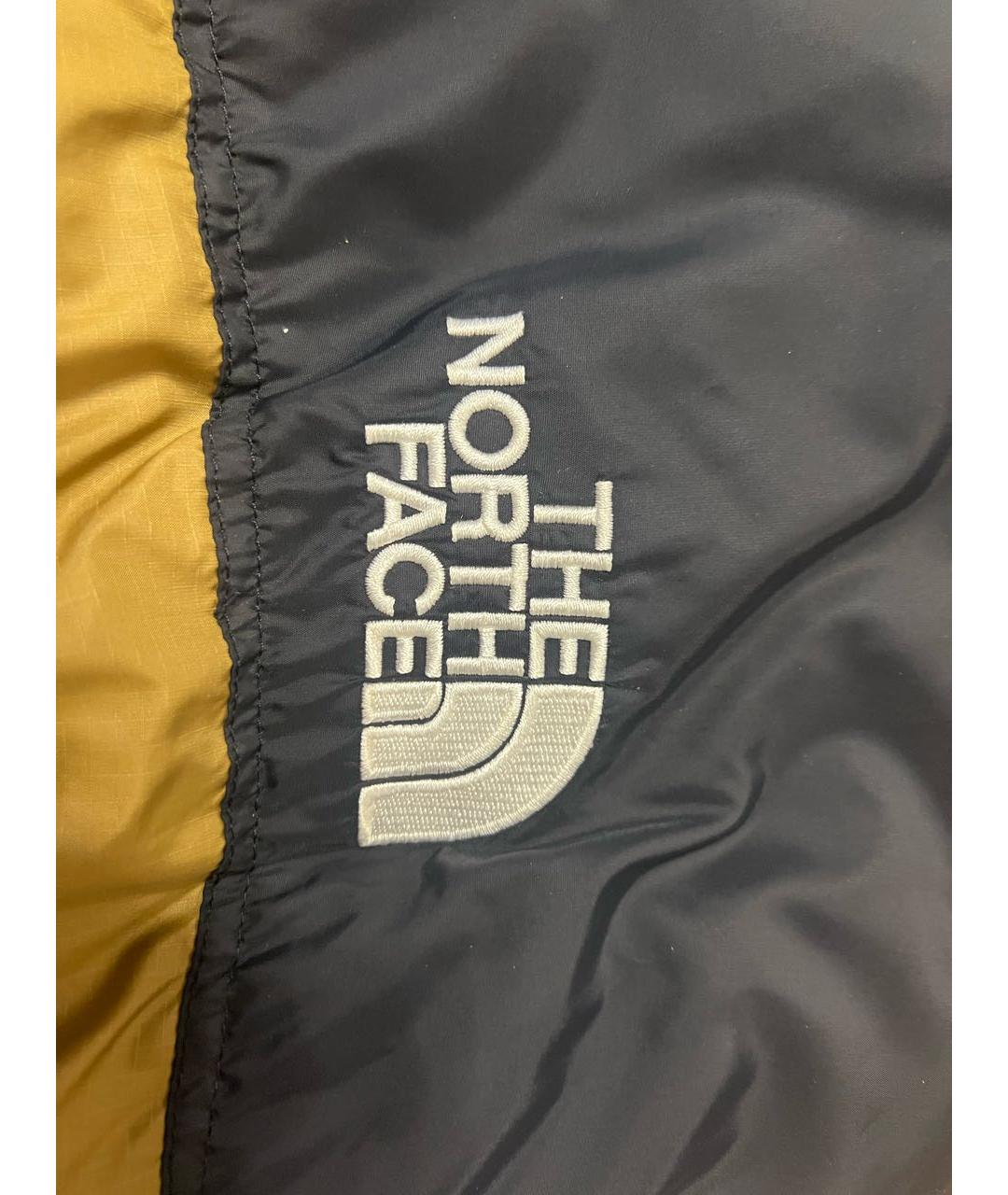 THE NORTH FACE Горчичный полиамидовый пуховик, фото 4