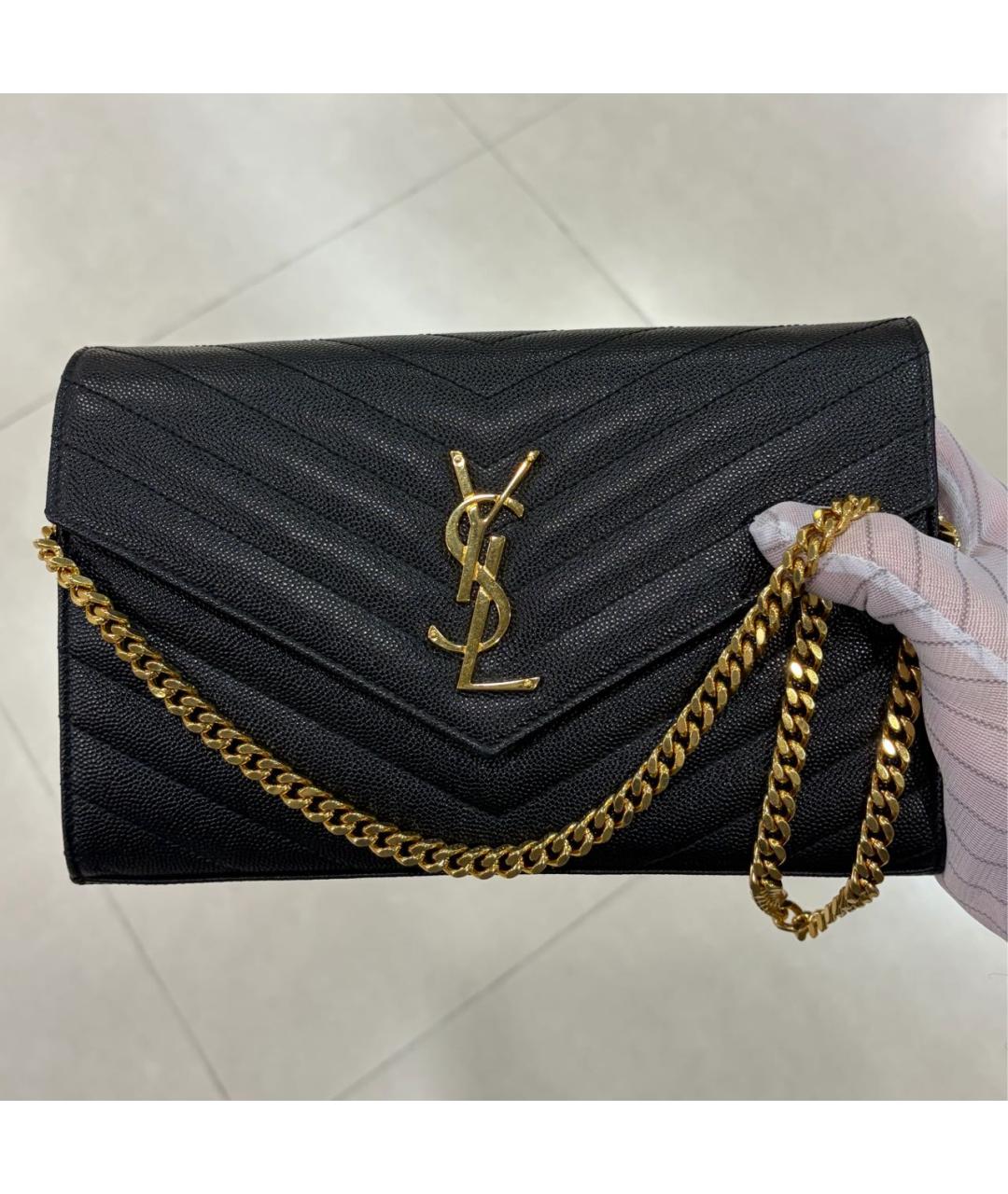 SAINT LAURENT Кожаная сумка через плечо, фото 2