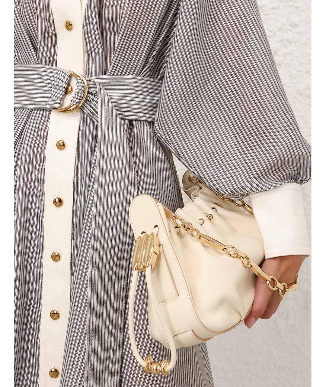 ZIMMERMANN Серое хлопковое повседневное платье, фото 4