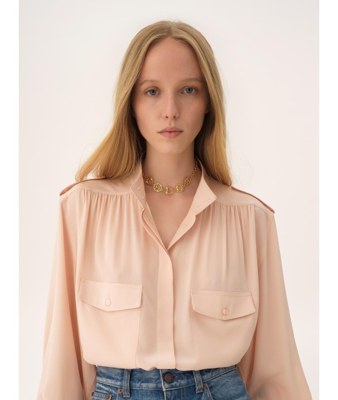 CHLOE Золотой латунный чокер, фото 2