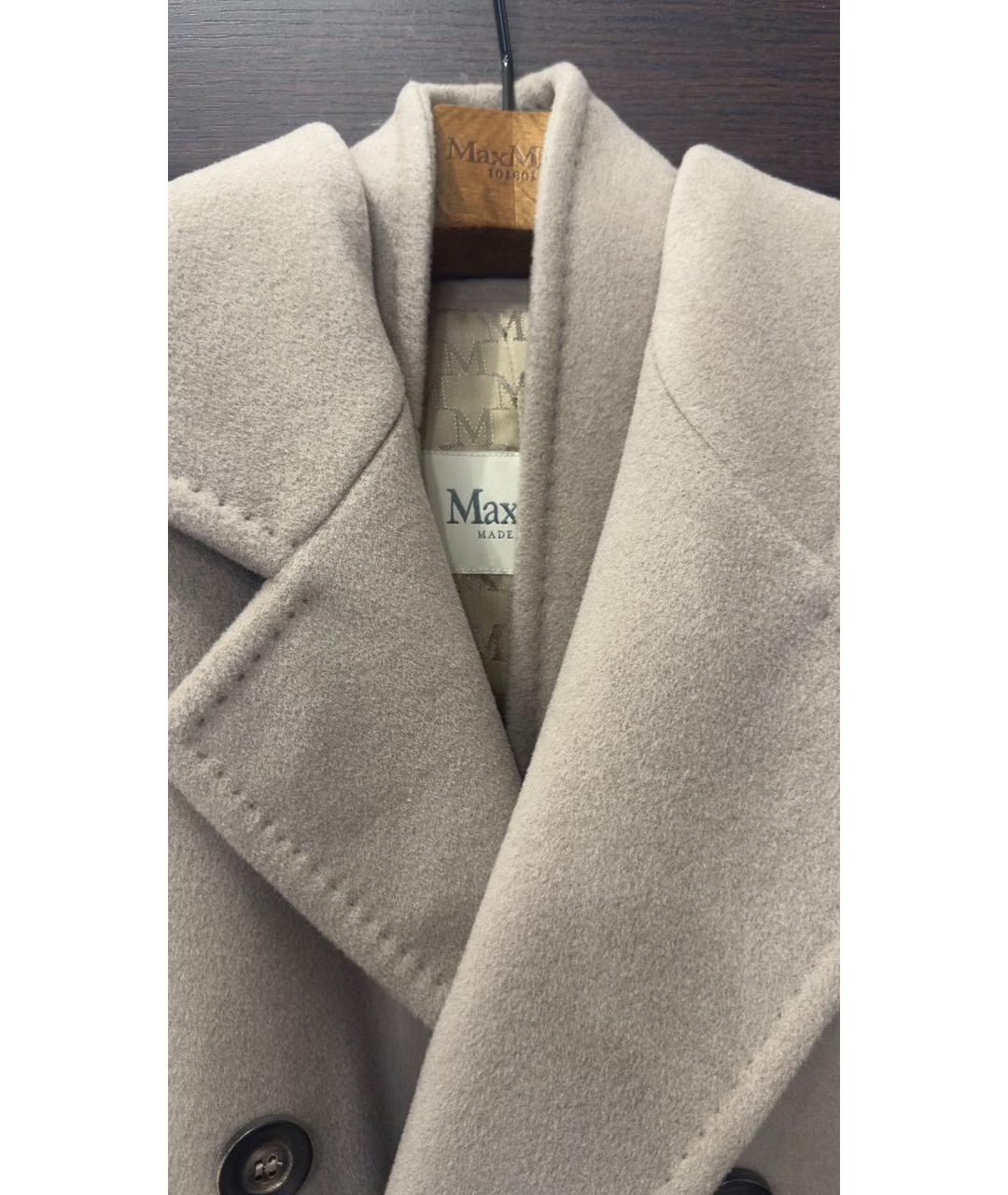 'S MAX MARA Бежевое кашемировое пальто, фото 3