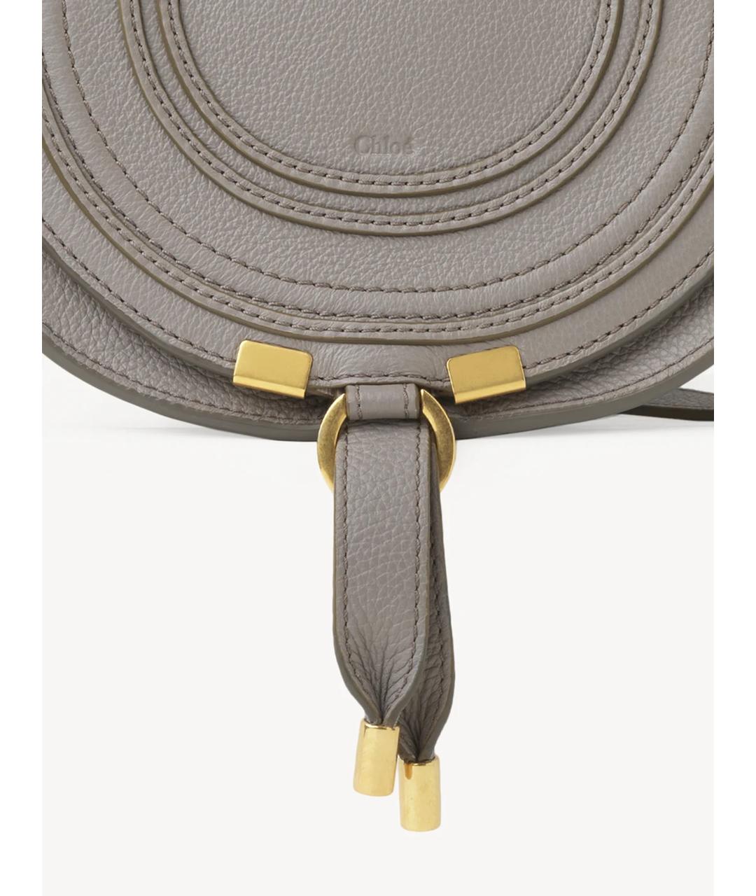 CHLOE Серая кожаная сумка через плечо, фото 3
