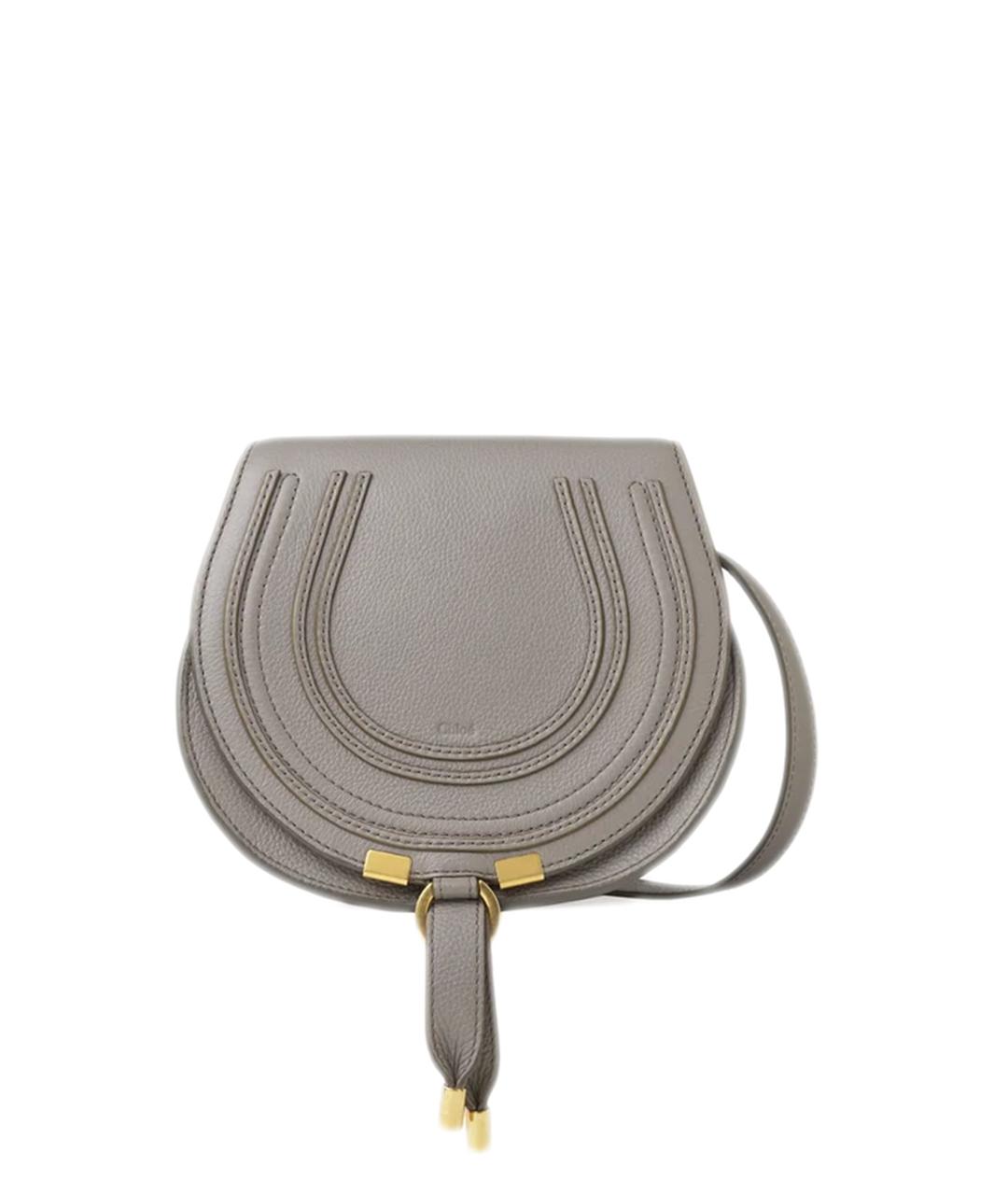 CHLOE Серая кожаная сумка через плечо, фото 1