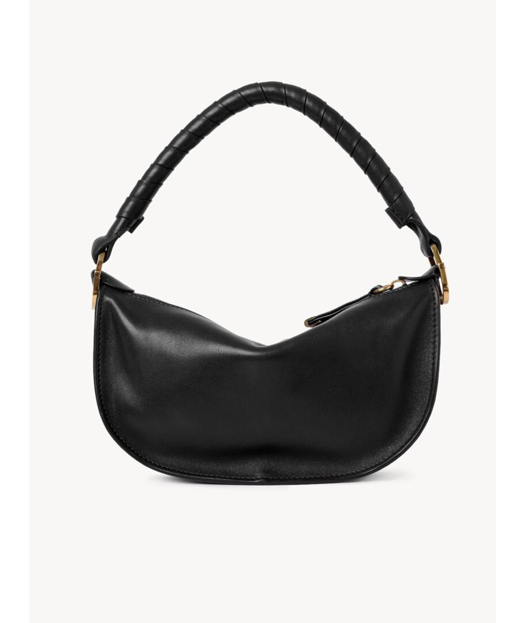 CHLOE Черная кожаная сумка через плечо, фото 3