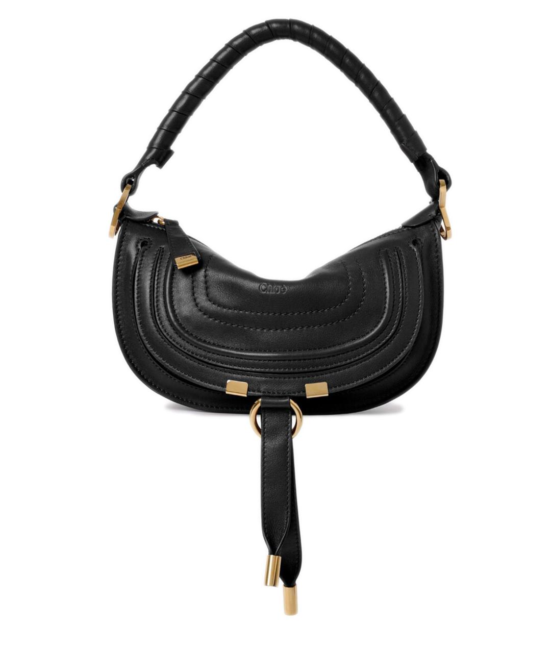 CHLOE Черная кожаная сумка через плечо, фото 1
