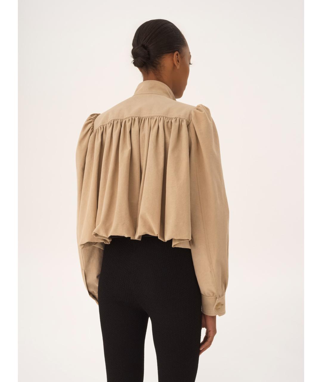 CHLOE Бежевая хлопковая куртка, фото 5