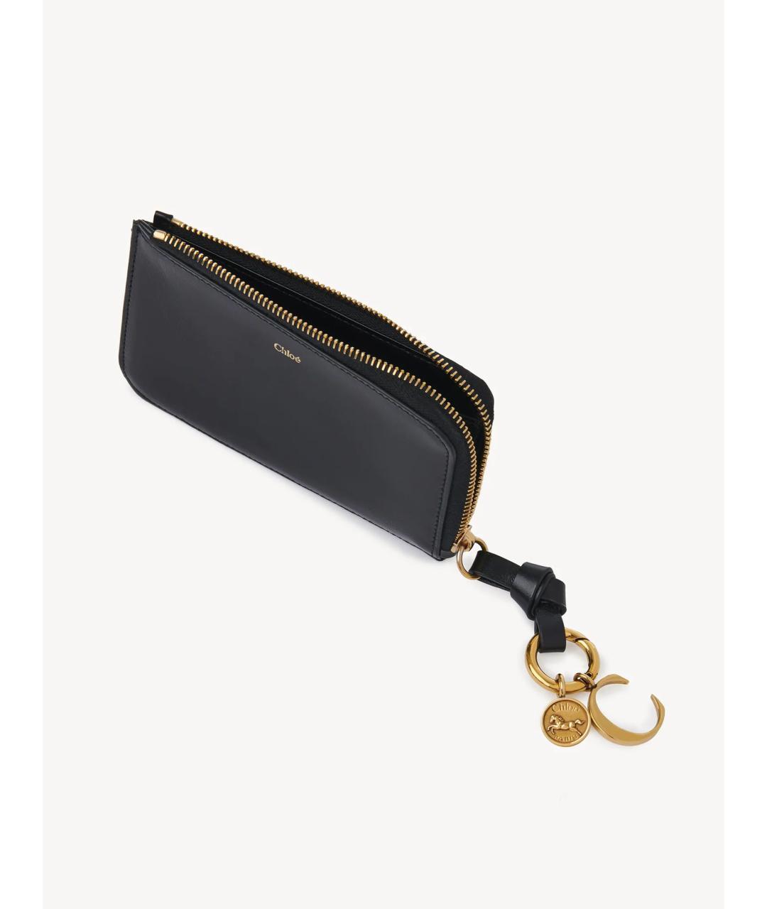 CHLOE Черный кожаный кардхолдер, фото 3