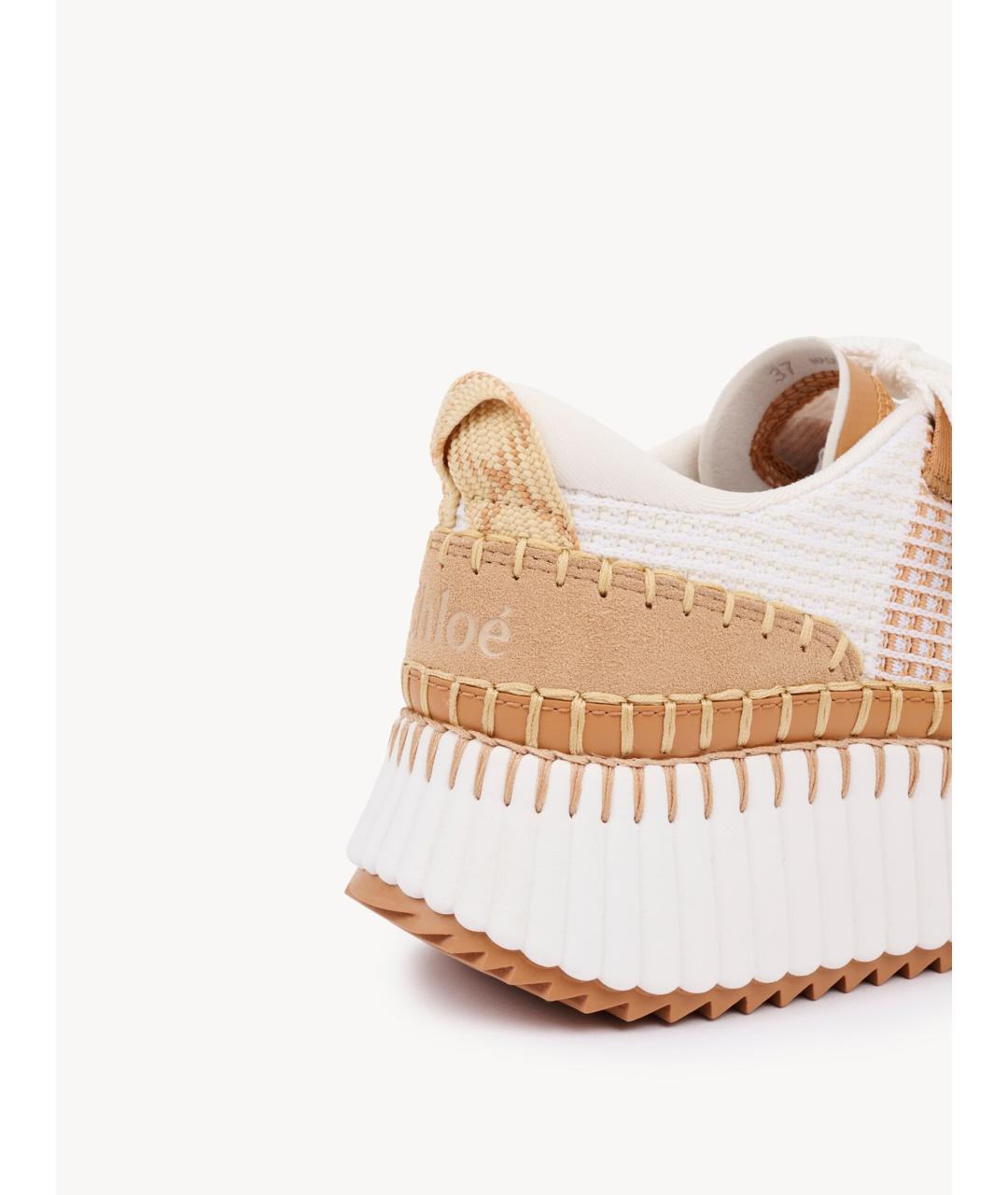 CHLOE Бежевые кроссовки, фото 4