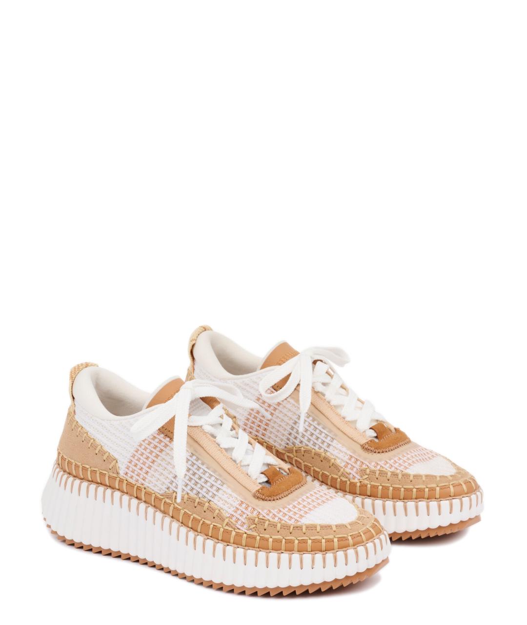 CHLOE Бежевые кроссовки, фото 2