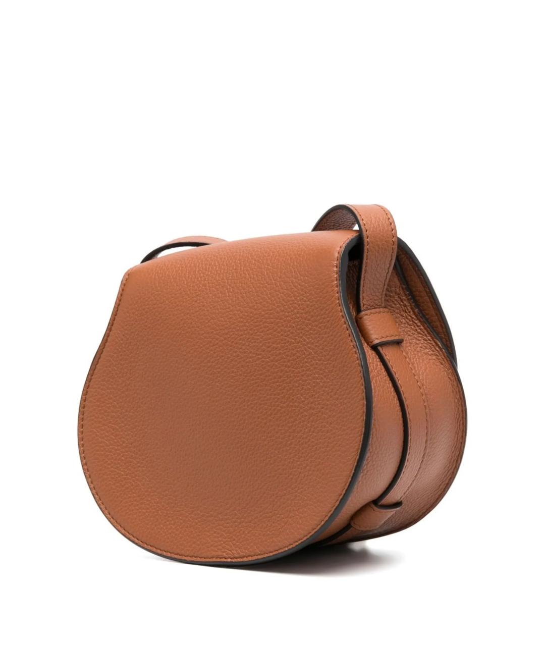 CHLOE Коричневая кожаная сумка через плечо, фото 3