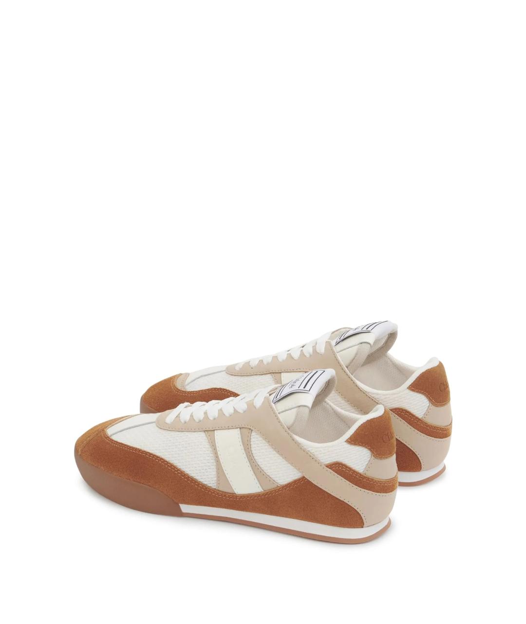 CHLOE Коричневые кожаные кроссовки, фото 5