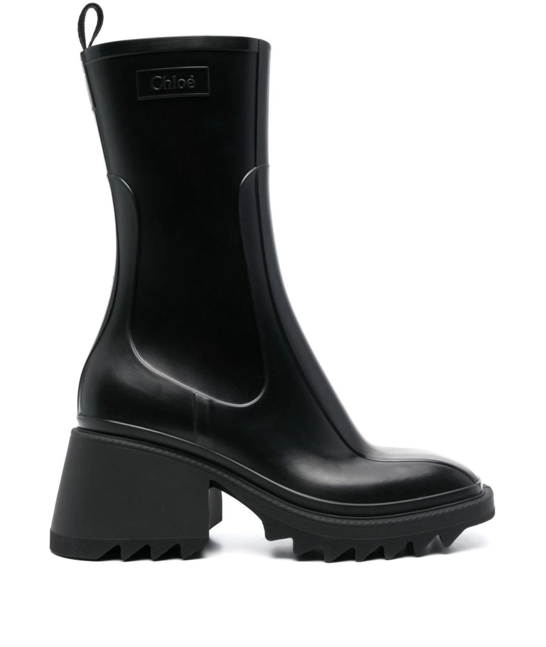 CHLOE Черные резиновые ботинки, фото 1