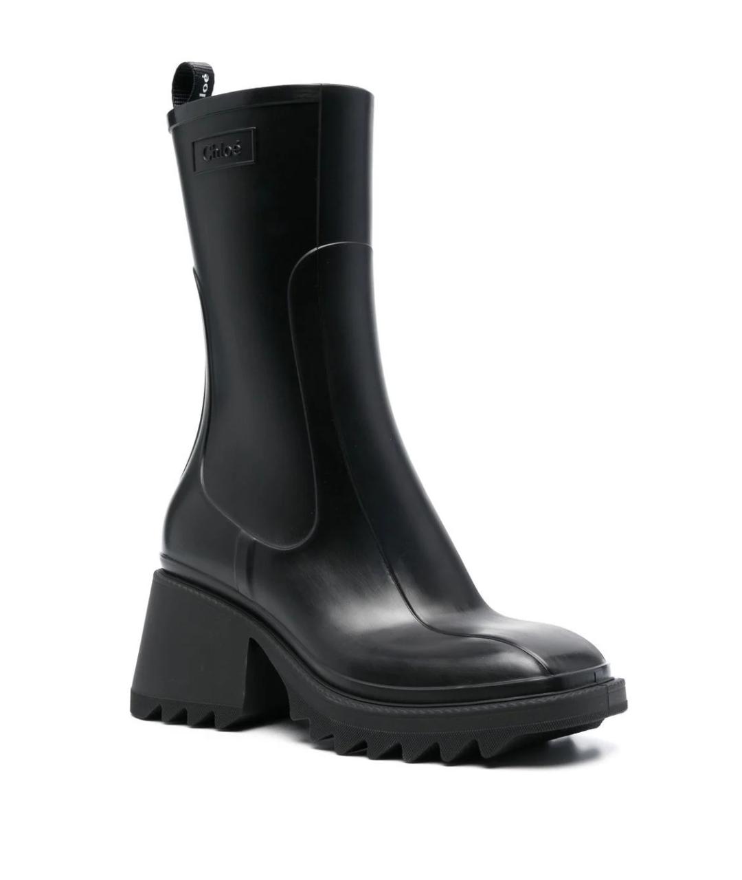 CHLOE Черные резиновые ботинки, фото 2