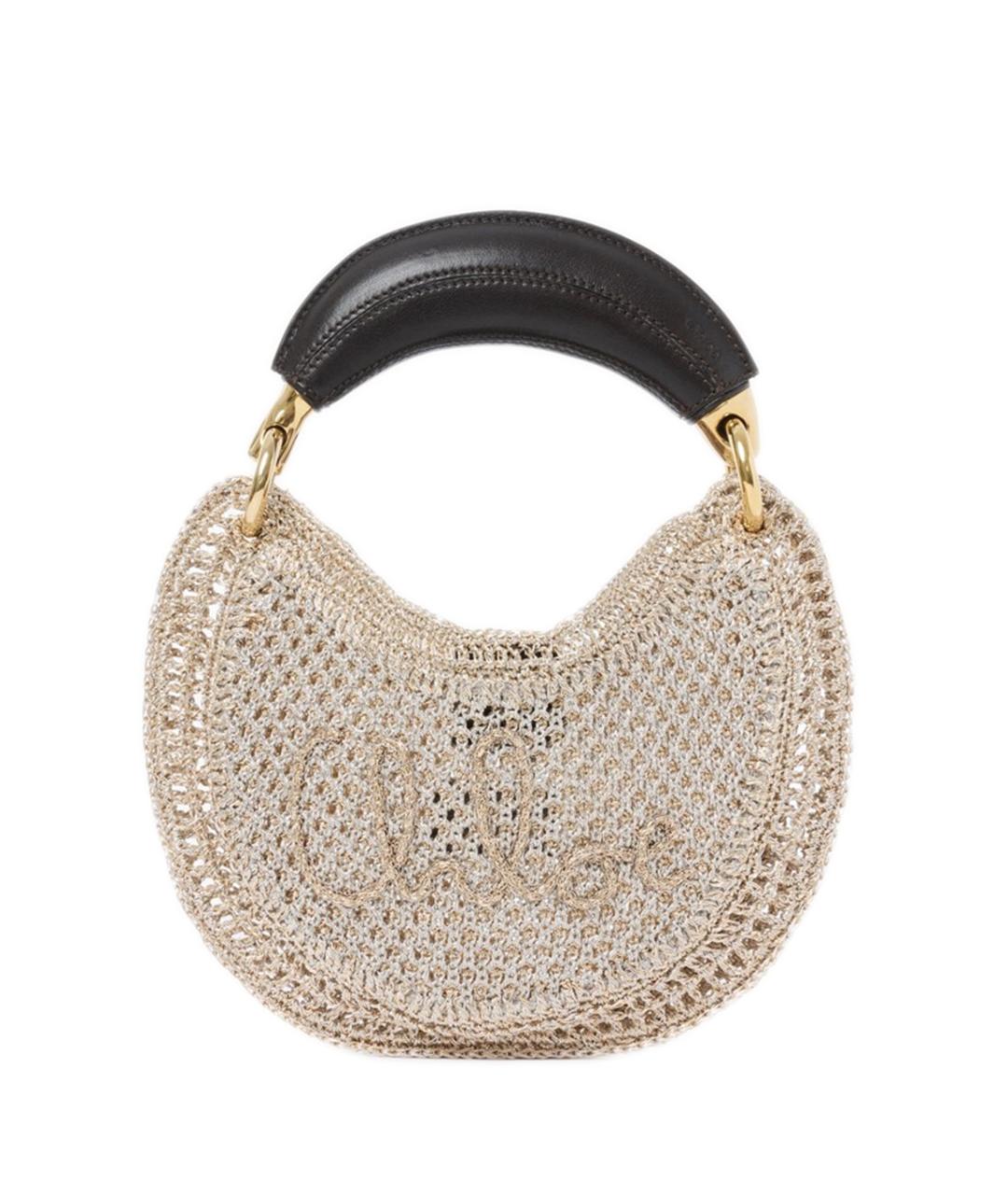 CHLOE Серебряная сумка с короткими ручками, фото 1