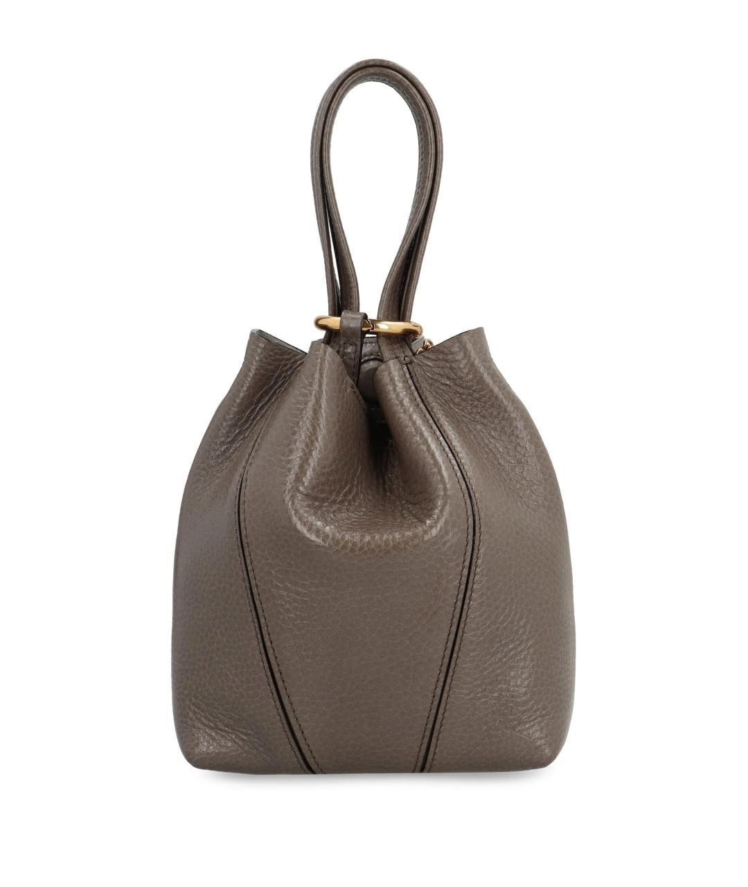 CHLOE Серая кожаная сумка через плечо, фото 2