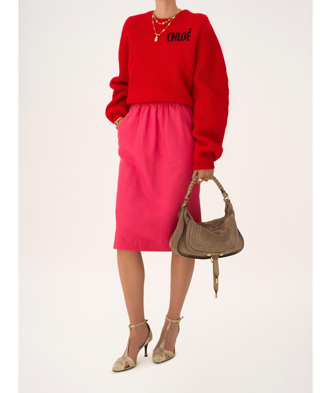 CHLOE Коричневая кожаная сумка тоут, фото 8