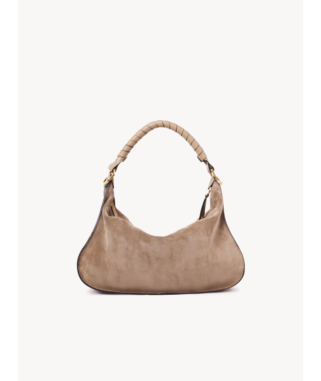 CHLOE Коричневая кожаная сумка тоут, фото 5