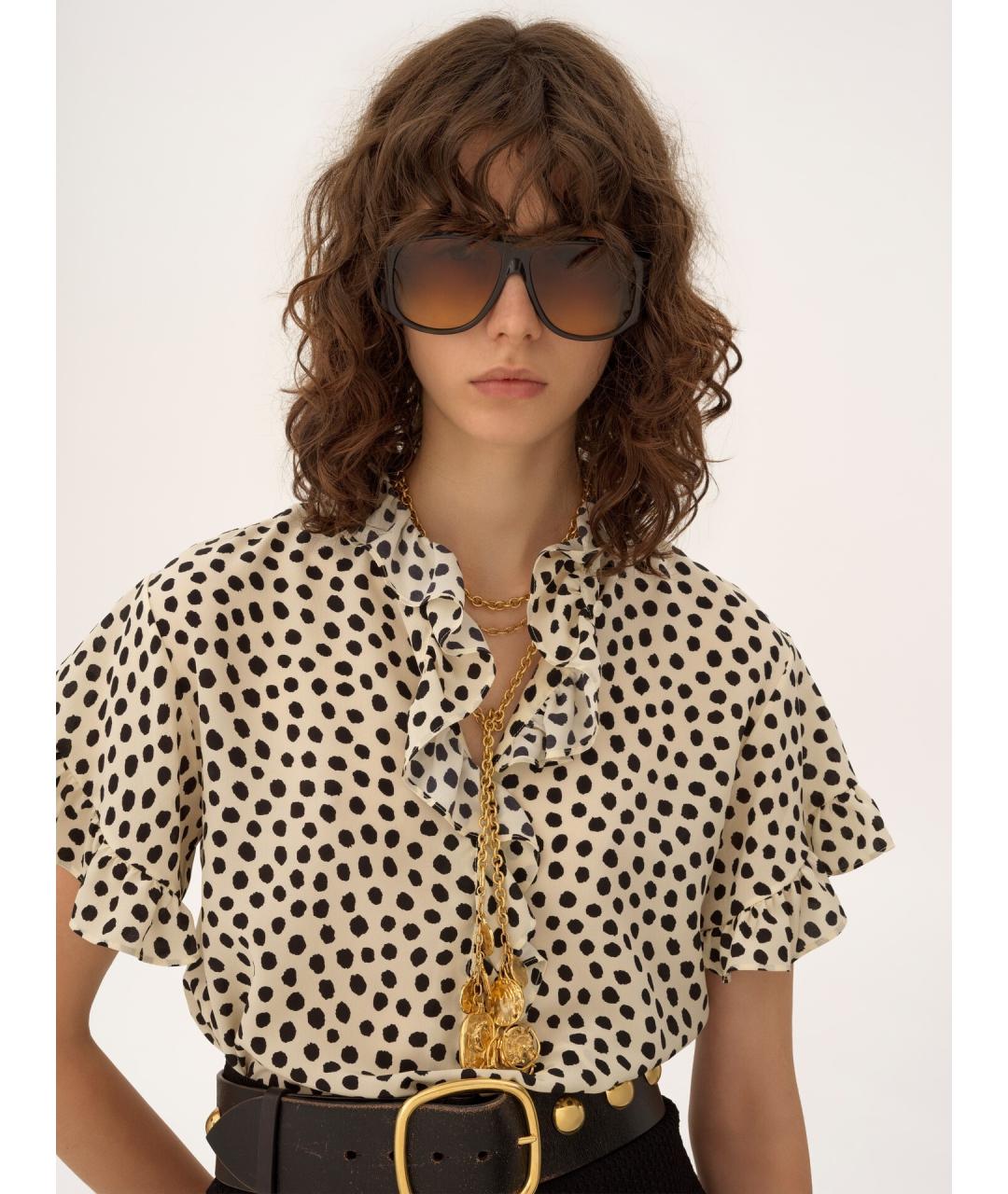 CHLOE Мульти шелковая блузы, фото 6