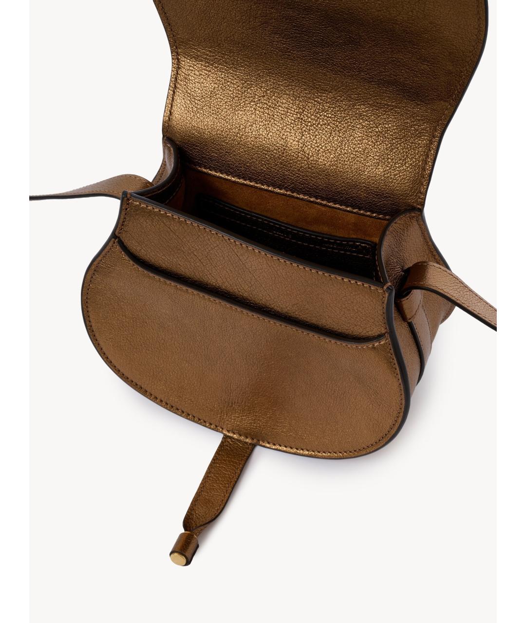 CHLOE Коричневая кожаная сумка через плечо, фото 5