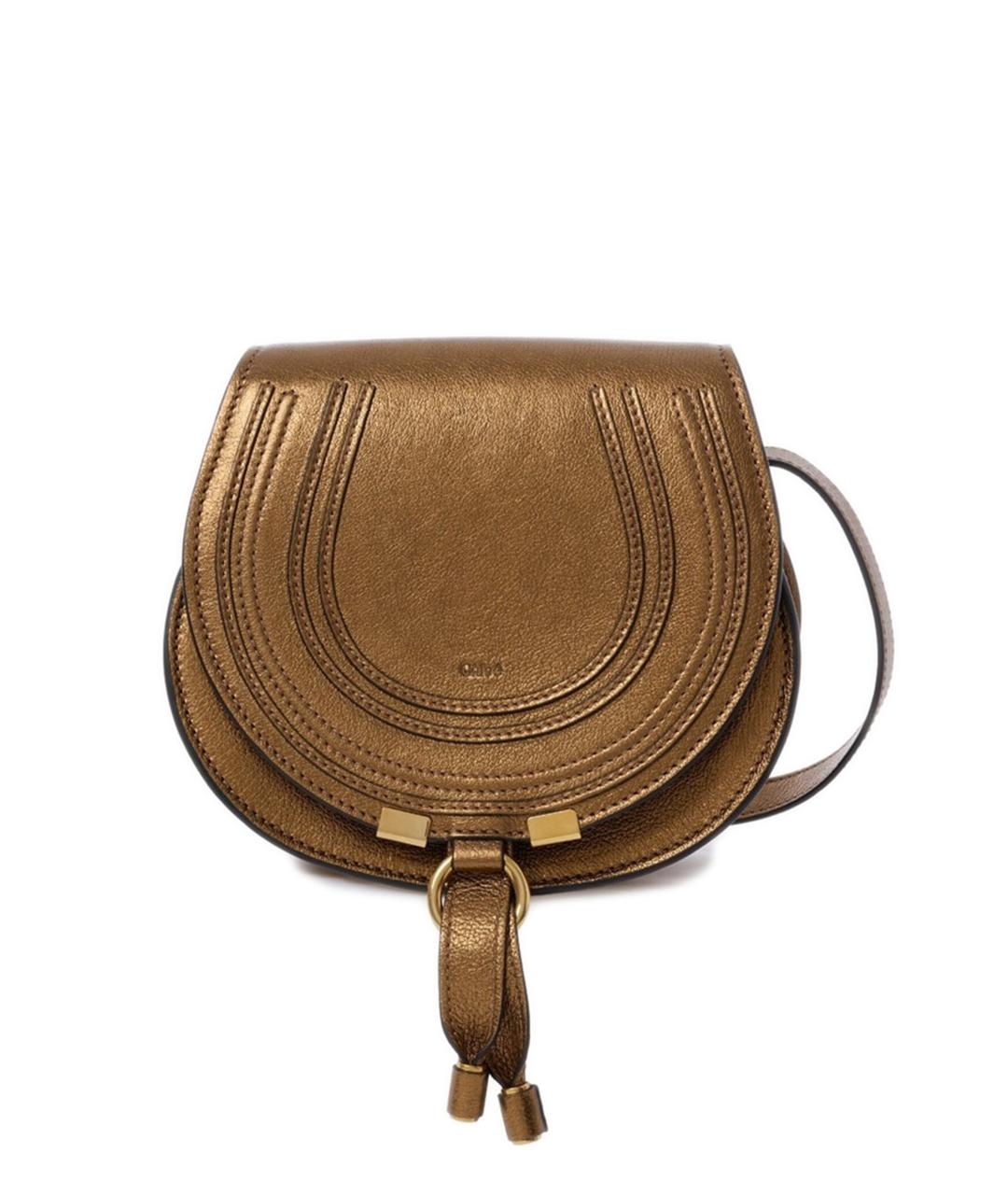 CHLOE Коричневая кожаная сумка через плечо, фото 1
