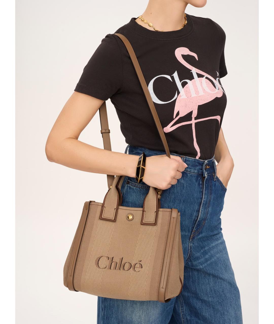 CHLOE Бежевая сумка тоут, фото 2