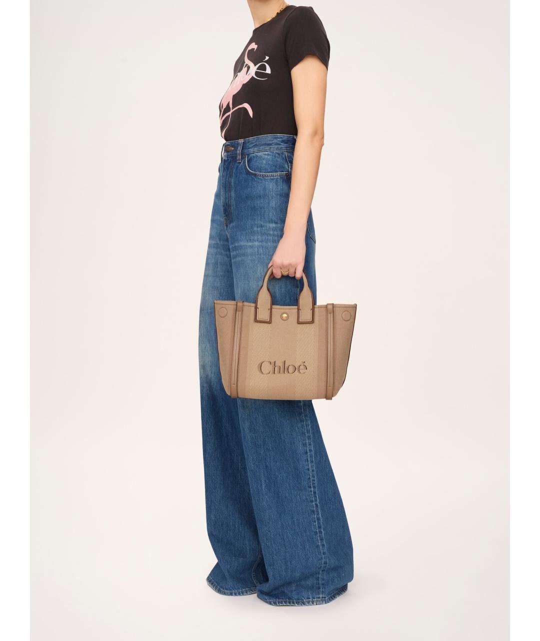 CHLOE Бежевая сумка тоут, фото 7